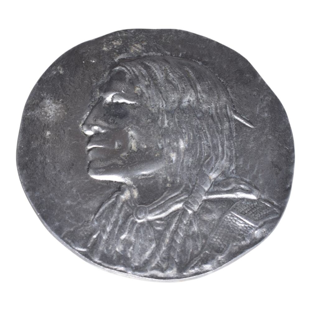 The Artcaster Round Native American Metal Wall Hanging